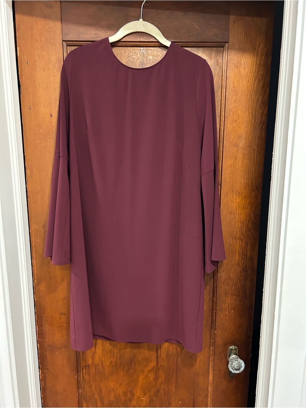 Halogen Wine Long Sleeve Shift Dress